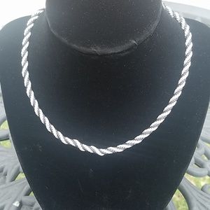Stainless steel  rope necklace